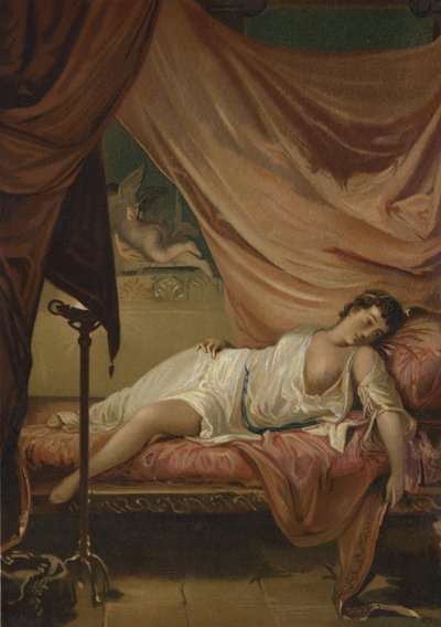 Eros and Psyche by Spanish School